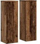 vidaXL Pflanzenst&auml;nder 2 Stk. Altholz-Optik 25x25x80 cm Holzwerkstoff