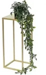 DanDiBo Blumenhocker Metall Gold Eckig S 42 cm Blumenst&auml;nder Beistelltisch...
