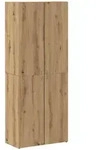 vidaXL B&uuml;roschrank mit Regal Artisan-Eiche 60 x 32 x 153 Holzwerkstoff