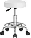 CASARIA&reg; Drehhocker H&ouml;henverstellbar Dicke Polsterung Wei&szlig;