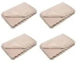 vidaXL Kunstfell Kaninchenfell Decke Olite 4 pcs Beige 150 x 220 cm