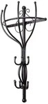 DanDiBo Wandgaderobe Halbrund Wand Metall Schwarz Vienno 66cm Gaderobe...