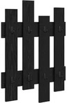 vidaXL Wandmontierter Kleiderst&auml;nder Schwarz Eiche 60 x 3 x 82 cm