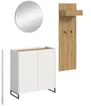 Ebuy24 Drive Garderobenm&ouml;bel Set D19 Wei&szlig;.