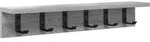 vidaXL Wandmontierter Kleiderst&auml;nder Grau Sonoma 60 x 10.5 x 10.5 cm