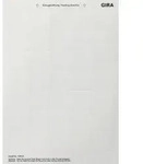 Gira Beschriftungsbogen 108900