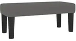 vidaXL Sitzbank Grau 70x30x30 cm Kunstleder