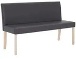 vidaXL Sitzbank 139,5 cm Grau Kunstleder