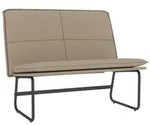 vidaXL Sitzbank Cappuccino-Braun 100x75x76 cm Kunstleder