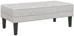 vidaXL Bank mit Kissen Wolkengrau 113 x 57 x 39 cm Stoff