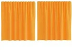 vidaXL Voile Vorh&auml;nge mit Stangentaschen 2 Stk. Orange