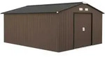 Outsunny-Ger&auml;tehaus-386L x 340B x 200H cm-Braun