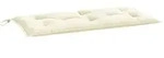 vidaXL Gartenbank-Auflage Creme 100x50x7 cm Oxford-Gewebe