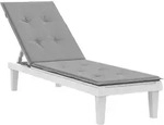 vidaXL Liegestuhl-Auflage Grau (75+105)x50x4 cm