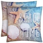 Bestlivings Outdoor Kissen 2er Pack ( 45 x 45 cm ) "Beach Time" Dekokissen...