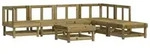 vidaXL 7-tlg. Garten-Lounge-Set Kiefernholz Impr&auml;gniert