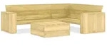 vidaXL 2-tlg. Garten-Lounge-Set Kiefernholz Impr&auml;gniert