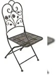 DELUKE Gartenstuhl 2er Set TILO - Stahl, Bronze | Klappstuhl Wetterfest Gartenst&uuml;hle