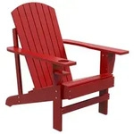 Outsunny - Adirondack Gartenstuhl - 72L x 94B x 83H cm - rot