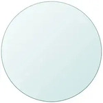 DELUKE&reg; Tischplatte rund &Oslash; 70 cm - Glas Geh&auml;rtet, 8 mm dick Transparente