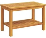 vidaXL Couchtisch 90x50x45 cm Massives Akazienholz
