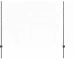 vidaXL Sechseckzaun mit Pfosten 100 x 1,5 m PVC-beschichteter Stahl