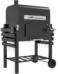Outsunny - Holzkohlegrill - 124L x 66B x 112H cm - schwarz