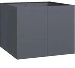 vidaXL Pflanzgef&auml;&szlig; Anthrazit 100x100x80 cm Stahl