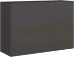 vidaXL Pflanzk&uuml;bel Schwarz 120x40x80 cm Kaltgewalzter Stahl