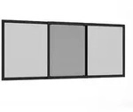 Hecht Alu Fliegengitter Schiebefenster 75x100 anthrazit 101690207-VH