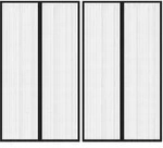 vidaXL Fliegengitter-T&uuml;rvorh&auml;nge 2 Stk. Magnet Schwarz 200x80 cm
