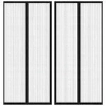 vidaXL Fliegengitter-T&uuml;rvorh&auml;nge 2 Stk. Magnet Schwarz 220x110 cm