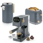 Nordic Set Espressomaschine 20 Bar, Toaster f&uuml;r 2 Scheiben, Wasserkocher 1,7 L,