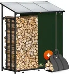 GARDEBRUK&reg; Kaminholzregal XXL mit wasserabweisender Abdeckplane