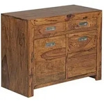 FineBuy Sideboard 90 x 70 x 40 cm Sheesham