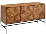 Sideboard FineBuy Kommode 123x70x45 cm Holz Massiv Anrichte Modern Standschrank