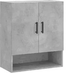 vidaXL Wandschrank Betongrau 60x31x70 cm Holzwerkstoff