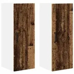 vidaXL K&uuml;chenwandschrank 2 pcs Altholz 30 x 31 x 80 cm Holzwerkstoff