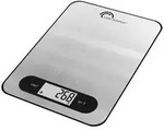 Little Balance Elektronische K&uuml;chenwaage, 5 kg / 1 g, Schale aus geh&auml;rtetem Glas,
