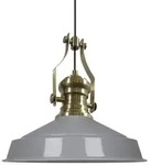 Bamyum Pendellampe Vintage, Neo-Asletl Lampe Grau Gro&szlig; Lampe