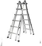PROREGAL Teleskopleiter 4-teilig ohne Traverse 4x6 Sprossen