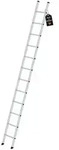 PROREGAL Sprossen-Anlegeleiter Made in Germany | 12 Sprossen | Arbeitsh&ouml;he 4,4m 