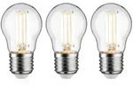 Paulmann Eco-Line Filament 230V LED Tropfen E27 3er-Set 80 mm 525lm 2,5W 3000K...