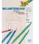 Folia DIN A4 Millimeterblock Wei&szlig; 80 g/m2 25 Blatt