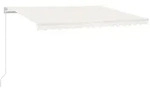 vidaXL Markise Manuell Einziehbar mit LED 450x300 cm Creme