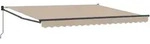 vidaXL Manuelle Einziehbare Markise Beige 400x300 cm