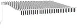 vidaXL Einziehbare Markise Anthrazit 350 x 200 cm Stoff