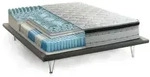 Dmora Einzelmatratze Dgabell, abnehmbarer Bezug aus Memory Foam+Gel und
