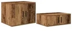 vidaXL Badschrank Altholz 118 x 41 x 40 cm Holzwerkstoff