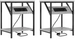 vidaXL Nachttische 2 pcs Grau Sonoma 38 x 30 x 48 cm Holzwerkstoff